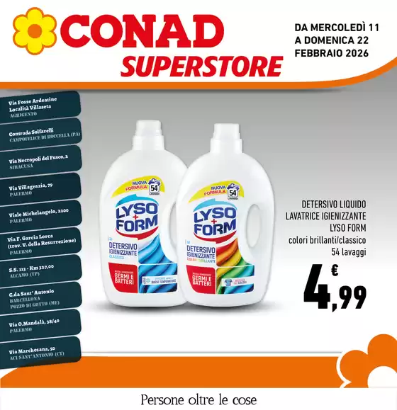 Volantino Conad Superstore | Supplemento Convenienza | 2026-02-11T00:00:00.000Z - 2026-02-22T00:00:00.000Z
