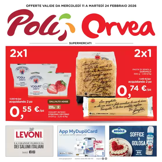 Volantino Orvea a Affi | OFFERTE VALIDE DA MERCOLEDÌ 11 A MARTEDÌ 24 FEBBRAIO 2026 | 2026-02-11T00:00:00.000Z - 2026-02-24T00:00:00.000Z