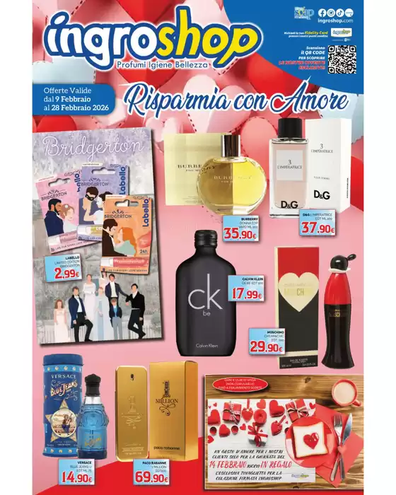 Volantino Ingroshop a Marino | Risparmia con amore | 2026-02-09T00:00:00.000Z - 2026-02-28T00:00:00.000Z