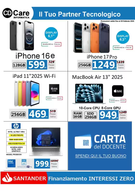 Volantino CD CARE Informatica a Milano | Il tuo partner tecnologico | 2026-02-09T00:00:00.000Z - 2026-02-28T00:00:00.000Z