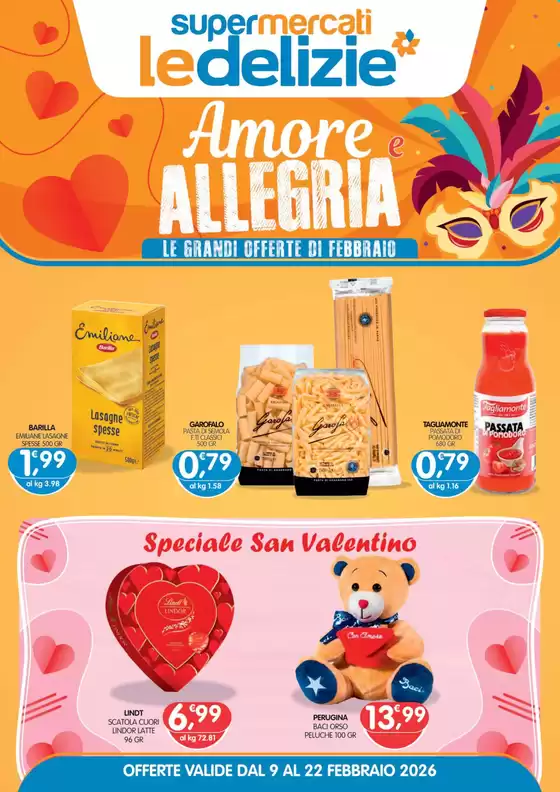 Volantino Le Delizie del Sud a Rovereto | Amore e allegria | 2026-02-09T00:00:00.000Z - 2026-02-22T00:00:00.000Z