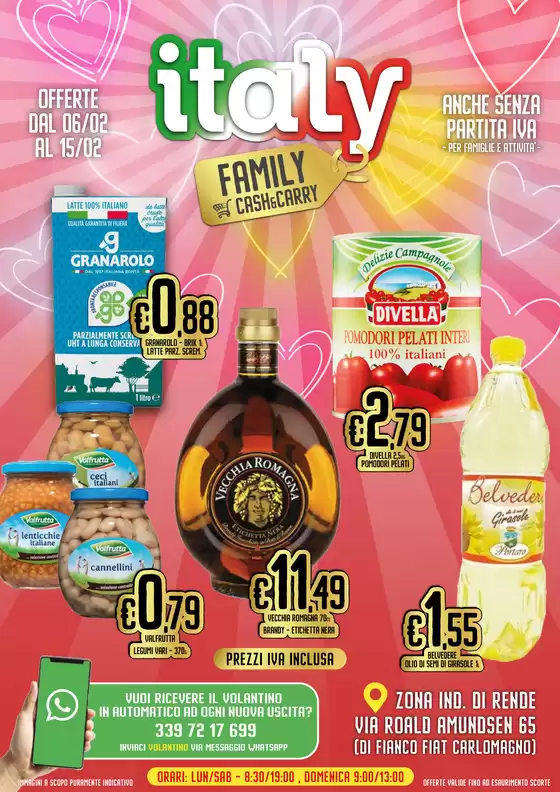 Volantino Italy Cash&Carry | Offerte dal 06/02 al 15/02 | 2026-02-06T00:00:00.000Z - 2026-02-15T00:00:00.000Z