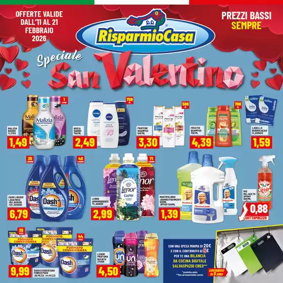 Volantino Risparmio Casa a Castelfranco Veneto | San Valentino | 2026-02-11T00:00:00.000Z - 2026-02-21T00:00:00.000Z