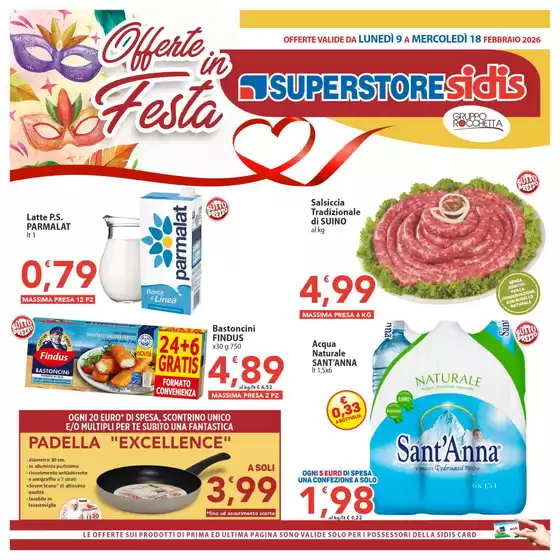 Volantino Sidis a Marigliano | Offerte in Festa | 2026-02-09T00:00:00.000Z - 2026-02-18T00:00:00.000Z