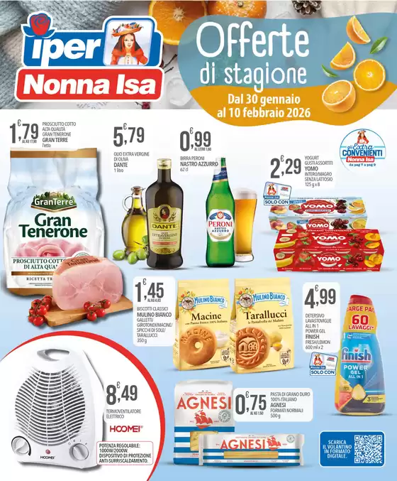 Volantino Iper Nonna Isa a Domodossola | Offerte di stagione | 2026-01-30T00:00:00.000Z - 2026-02-10T00:00:00.000Z