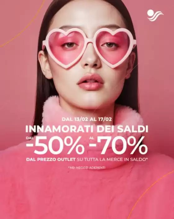 Volantino Mondovicino Outlet Village a Palermo | Innamorati dei saldi | 2026-02-13T00:00:00.000Z - 2026-02-17T00:00:00.000Z