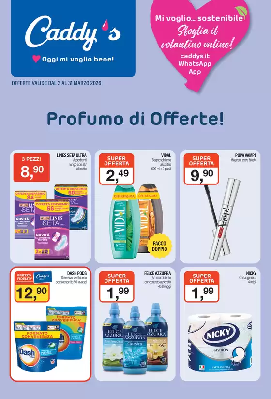 Volantino Caddy's | Profumo di offerte! | 2026-03-03T00:00:00.000Z - 2026-03-31T00:00:00.000Z