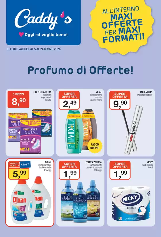 Volantino Caddy's | Profumo di offerte. | 2026-03-05T00:00:00.000Z - 2026-03-24T00:00:00.000Z