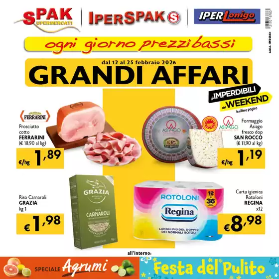 Volantino IperSpak a Buggerru | Grandi affari  | 2026-02-12T00:00:00.000Z - 2026-02-25T00:00:00.000Z