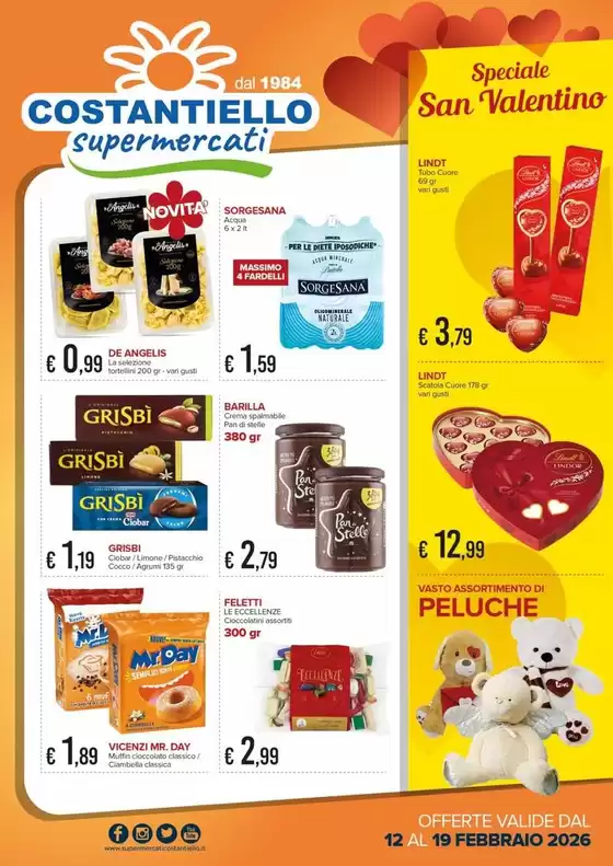 Volantino Costantiello supermercati a Buggerru | Speciale San Valentino | 2026-02-12T00:00:00.000Z - 2026-02-19T00:00:00.000Z