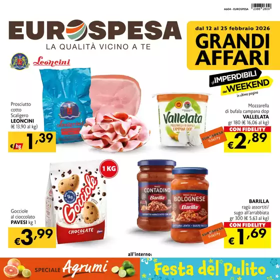 Volantino Eurospesa a Buggerru | Grandi affari  | 2026-02-12T00:00:00.000Z - 2026-02-25T00:00:00.000Z
