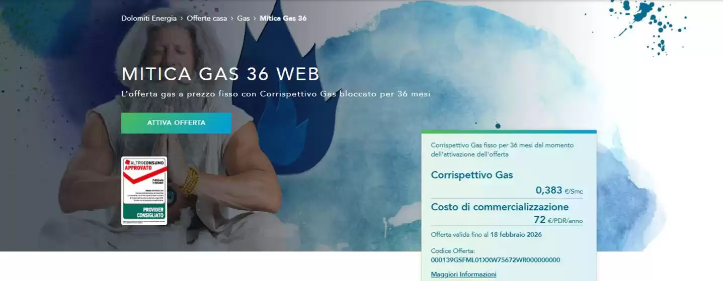 Volantino Dolomiti Energia a Crevoladossola | Mitica gas 36 web | 2026-02-12T00:00:00.000Z - 2026-02-18T00:00:00.000Z