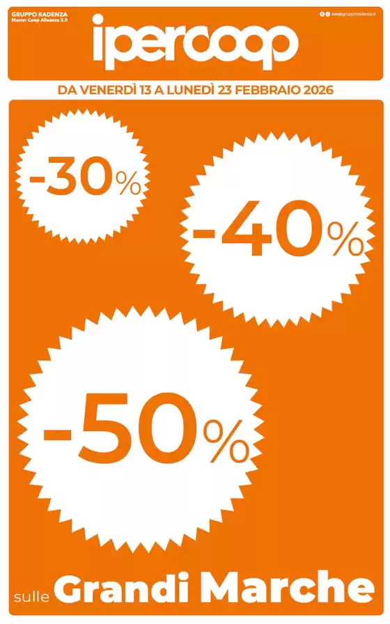Volantino Ipercoop a Oristano | DA VENERDÌ 13 A LUNEDÌ 23 FEBBRAIO 2026 | 2026-02-13T00:00:00.000Z - 2026-02-23T00:00:00.000Z