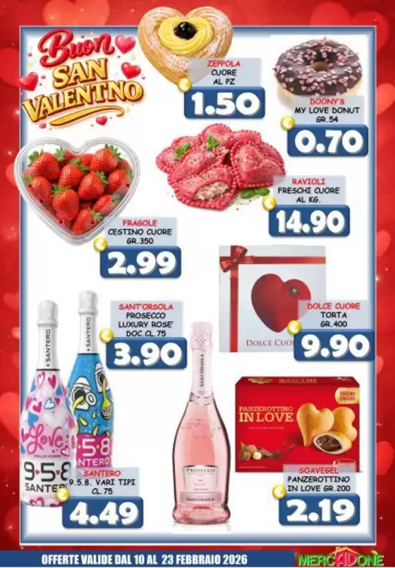 Volantino MercADone a Lentini | Offerte valide dal 10 al 23 febbraio | 2026-02-13T00:00:00.000Z - 2026-02-23T00:00:00.000Z
