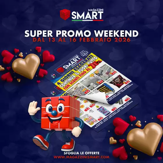 Volantino Magazzini Smart a Porto Sant'Elpidio | Super promo weekend | 2026-02-13T00:00:00.000Z - 2026-02-16T00:00:00.000Z