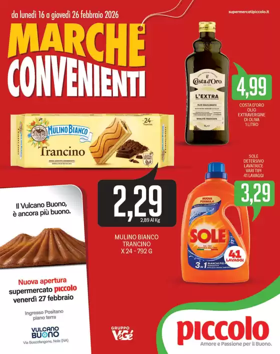 Volantino Supermercati Piccolo | Marche convenienti | 2026-02-16T00:00:00.000Z - 2026-02-26T00:00:00.000Z