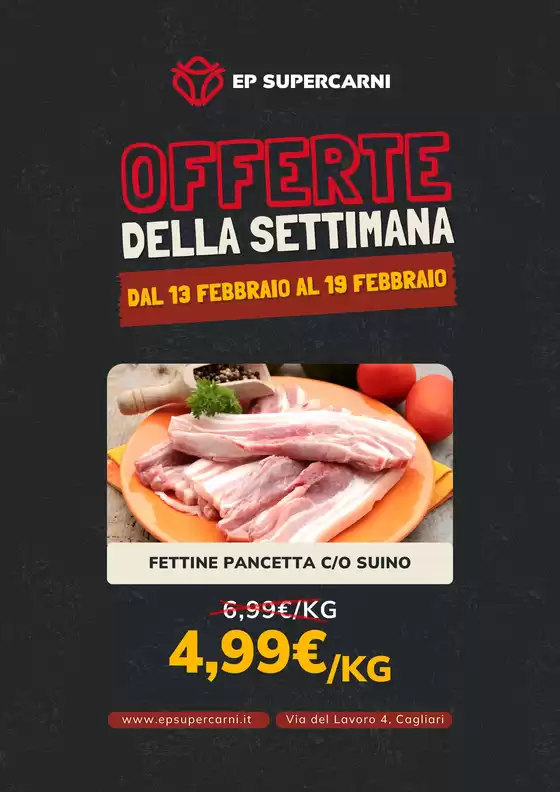 Volantino EP Supercarni | Offerte della settimana | 2026-02-13T00:00:00.000Z - 2026-02-19T00:00:00.000Z
