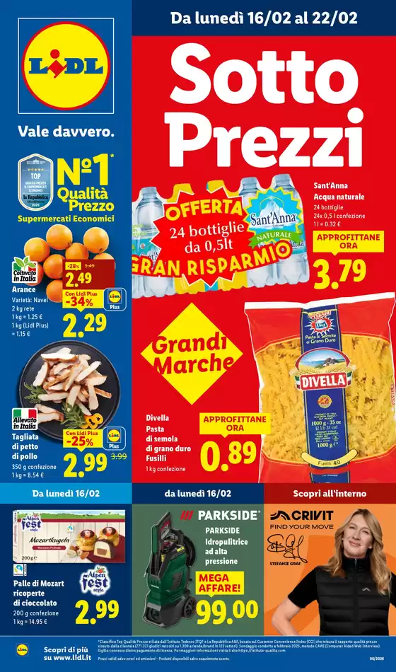 Volantino Lidl a Borgo Priolo | Sottoprezzi | 2026-02-16T00:00:00.000Z - 2026-02-22T00:00:00.000Z