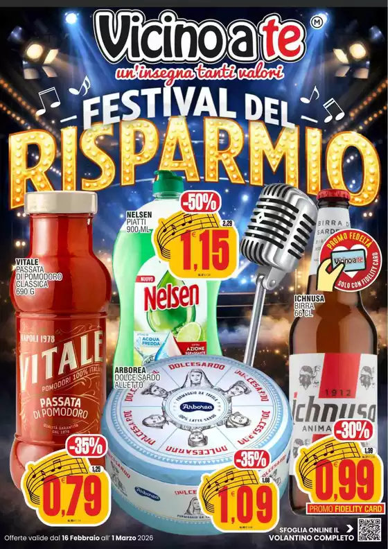 Volantino Vicino a Te a Aci Catena | Festival del risparmio | 2026-02-16T00:00:00.000Z - 2026-03-01T00:00:00.000Z
