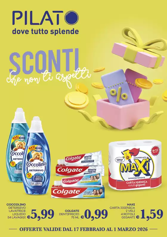 Volantino Pilato a Misterbianco | Sconti | 2026-02-17T00:00:00.000Z - 2026-03-01T00:00:00.000Z