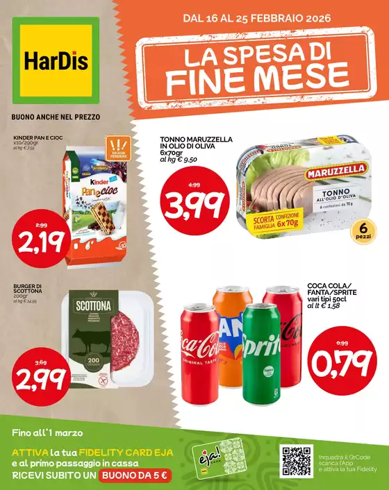 Volantino Hardis a Aci Catena | La spesa di fine mese | 2026-02-16T00:00:00.000Z - 2026-02-25T00:00:00.000Z