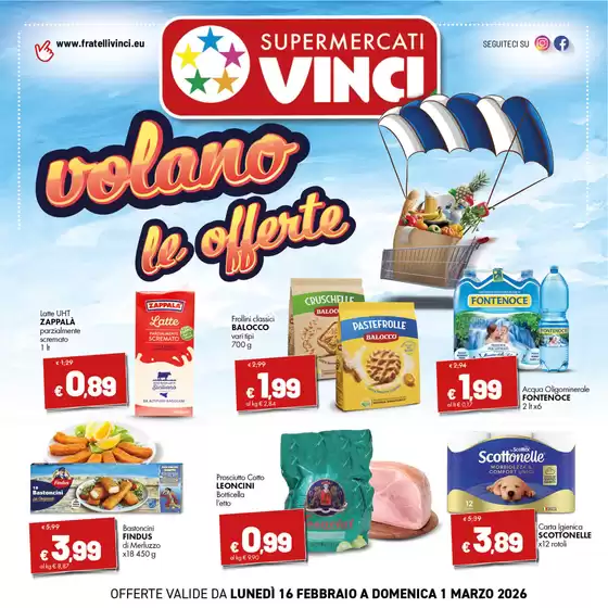Volantino Supermercati Vinci a Aci Catena | Volano le offerte | 2026-02-16T00:00:00.000Z - 2026-03-01T00:00:00.000Z