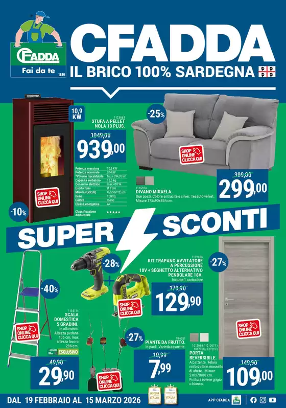 Volantino CFadda a Albisola Superiore | Super Sconti Febbraio | 2026-02-19T00:00:00.000Z - 2026-03-15T00:00:00.000Z