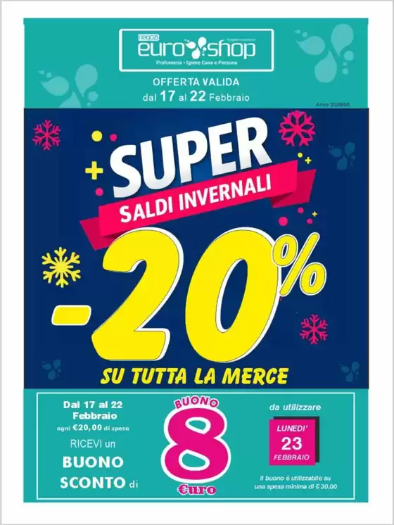 Volantino  a Ciampino | Super saldi invernali | 2026-02-17T00:00:00.000Z - 2026-02-22T00:00:00.000Z