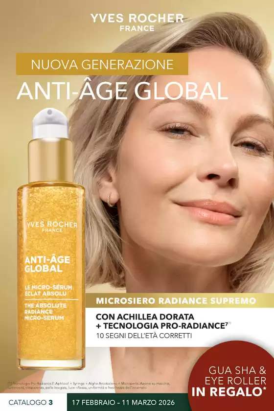 Volantino Yves Rocher a Borgonovo Val Tidone | ANTI-ÂGE GLOBAL | 2026-02-17T00:00:00.000Z - 2026-03-11T00:00:00.000Z