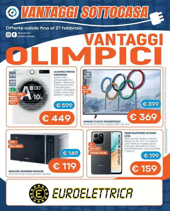 Volantino Euroelettrica a Inverigo | Vantaggi OLIMPICI | 2026-02-17T00:00:00.000Z - 2026-02-21T00:00:00.000Z