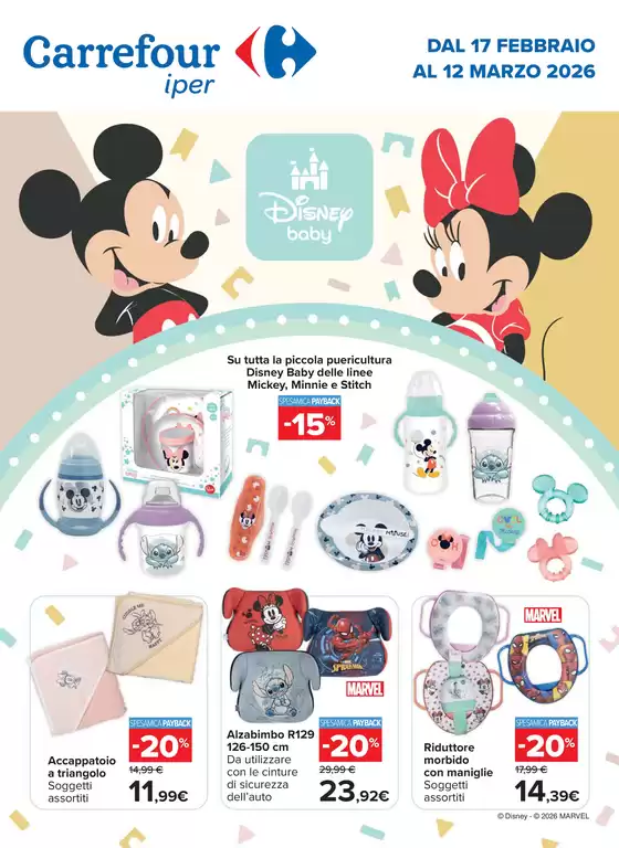 Volantino Carrefour Ipermercati | Speciale Disney | 2026-02-17T00:00:00.000Z - 2026-03-12T00:00:00.000Z