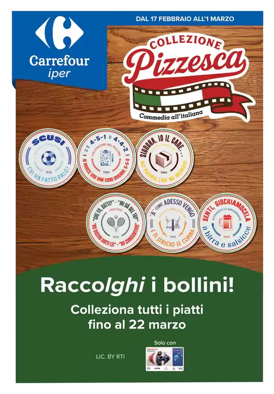 Volantino Carrefour Ipermercati | Collezione pizzesca | 2026-02-17T00:00:00.000Z - 2026-03-01T00:00:00.000Z