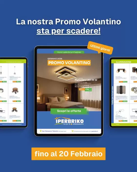 Volantino Iperbriko a Roma | Grande offerta per tutti i clienti | 2026-02-01T00:00:00.000Z - 2026-02-20T00:00:00.000Z