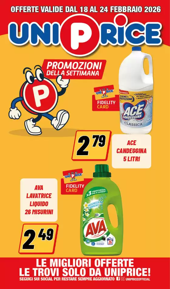 Volantino UniPrice | Promozioni della settimana | 2026-02-18T00:00:00.000Z - 2026-02-24T00:00:00.000Z