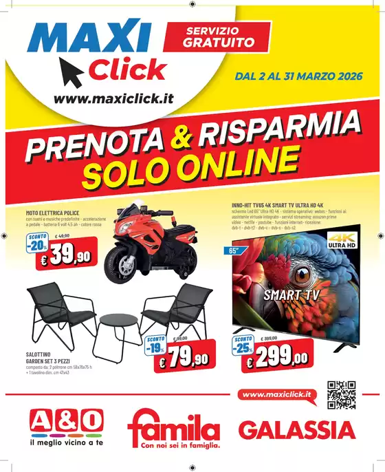 Volantino Famila Superstore | MaxiClick | 2026-03-02T00:00:00.000Z - 2026-03-31T00:00:00.000Z