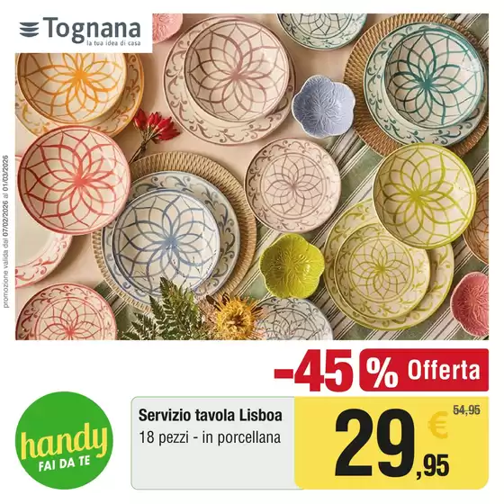 Volantino Handy fai da te | -45% offerta | 2026-02-07T00:00:00.000Z - 2026-03-01T00:00:00.000Z
