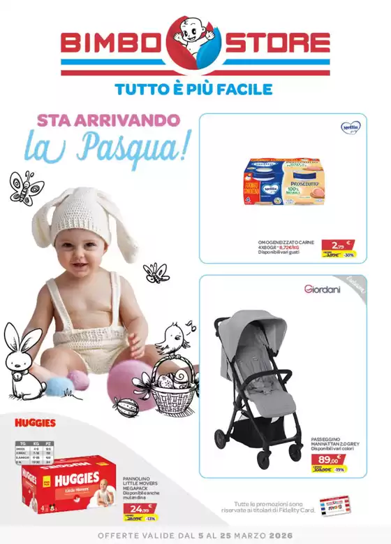 Volantino Bimbo Store | Sta arrivando la Pasqua | 2026-03-05T00:00:00.000Z - 2026-03-25T00:00:00.000Z