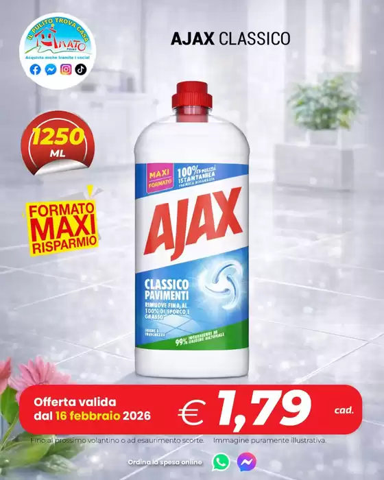 Volantino Amato Point a Roma | AJAX CLASSICO | 2026-02-20T00:00:00.000Z - 2026-02-22T00:00:00.000Z