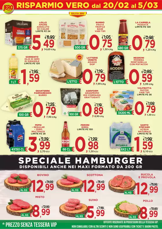 Volantino Jero Market a Curtatone | Speciale hamburger | 2026-02-20T00:00:00.000Z - 2026-03-05T00:00:00.000Z