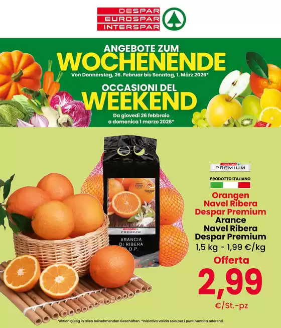 Volantino Despar a Bari | Occasioni del weekend | 2026-02-26T00:00:00.000Z - 2026-03-01T00:00:00.000Z