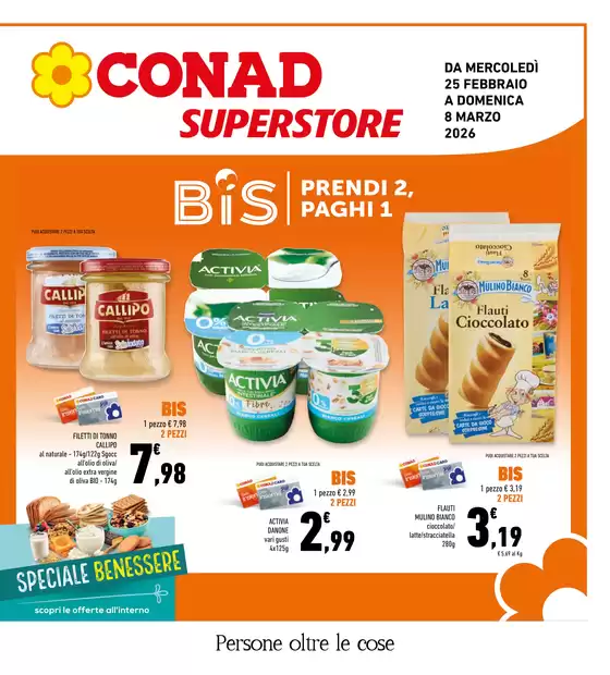 Volantino Conad Superstore a Andezeno | BIS Prendi 2, Paghi 1 | 2026-02-25T00:00:00.000Z - 2026-03-08T00:00:00.000Z