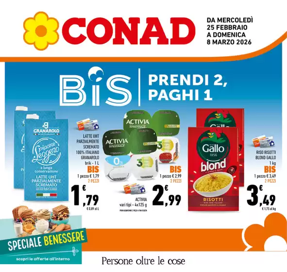 Volantino Conad a Andezeno | BIS Prendi 2, Paghi 1 | 2026-02-25T00:00:00.000Z - 2026-03-08T00:00:00.000Z