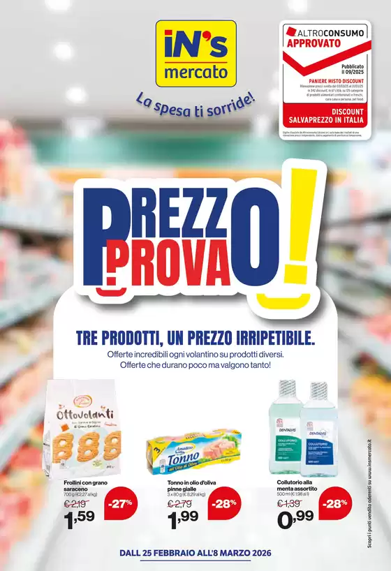 Volantino IN'S a Carpi | Prezzo Prova! | 2026-02-25T00:00:00.000Z - 2026-03-08T00:00:00.000Z