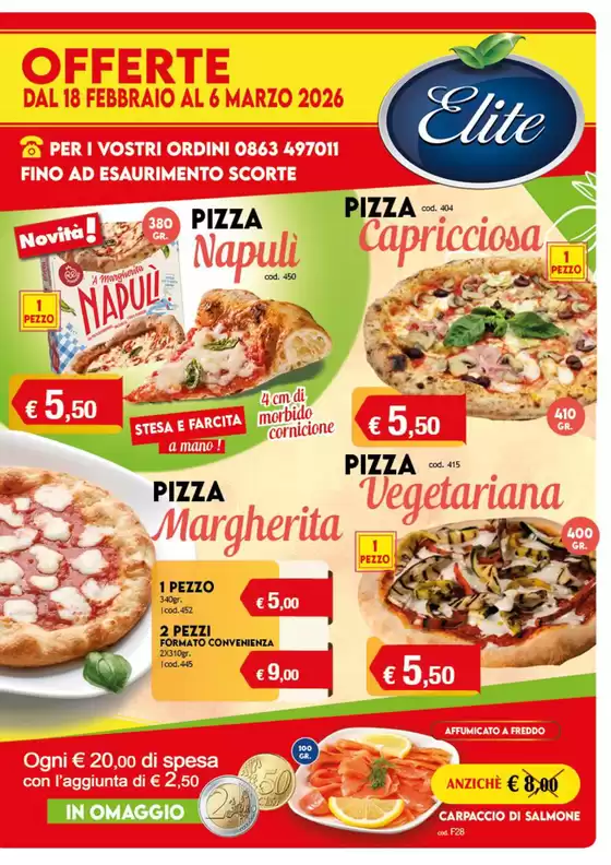 Volantino Elite Surgelati a Muggia | Offerte | 2026-02-23T00:00:00.000Z - 2026-03-06T00:00:00.000Z