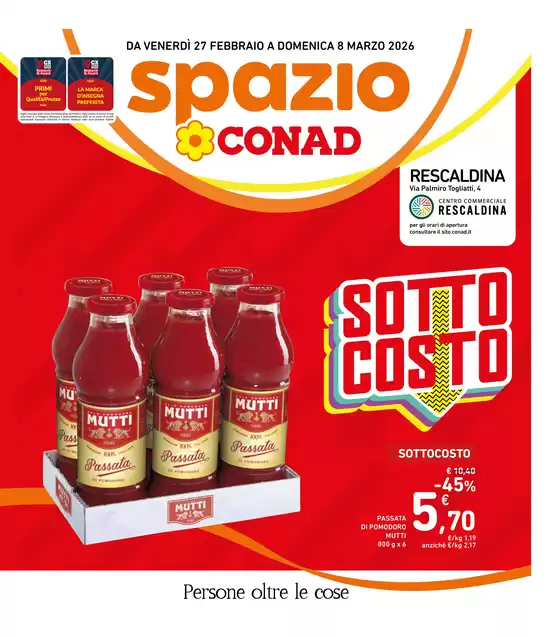 Volantino Spazio Conad a Torre Del Lago Puccini | Sottocosto | 2026-02-27T00:00:00.000Z - 2026-03-08T00:00:00.000Z