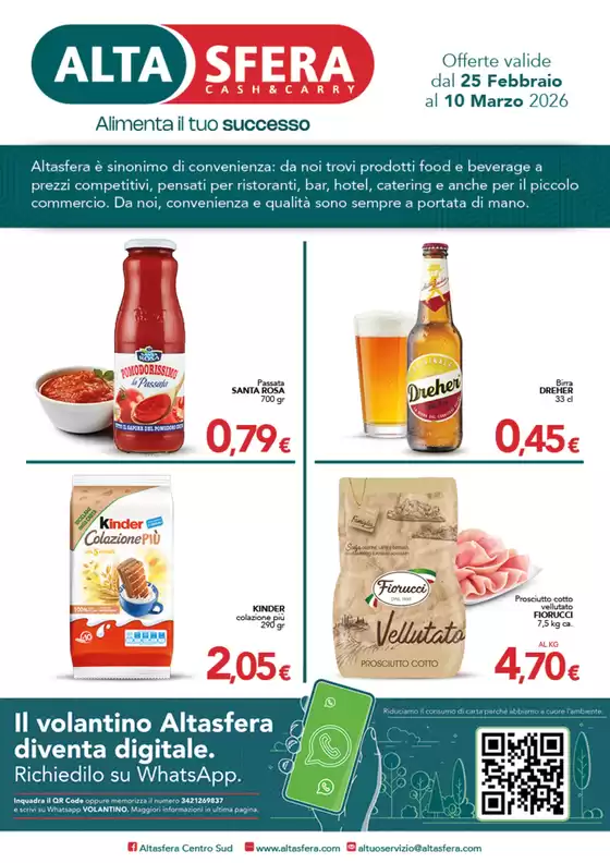 Volantino Altasfera | Offerte valide dal 25 Febbraio al 10 Marzo 2026 | 2026-02-25T00:00:00.000Z - 2026-03-10T00:00:00.000Z