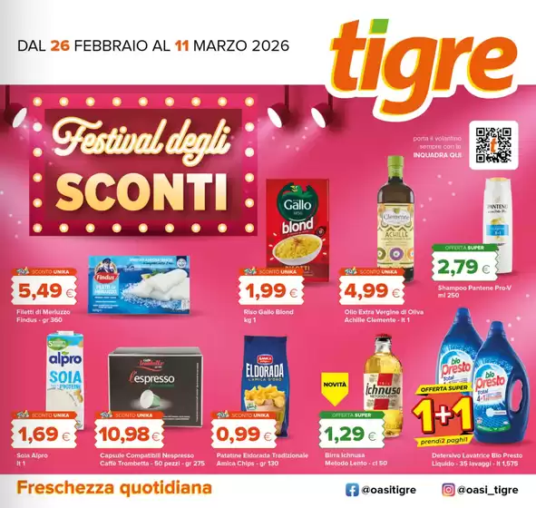 Volantino Tigre | Festival degli sconti | 2026-02-26T00:00:00.000Z - 2026-03-11T00:00:00.000Z