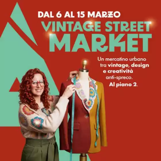 Volantino Centro Commerciale Aura | Vintage street market | 2026-03-06T00:00:00.000Z - 2026-03-15T00:00:00.000Z