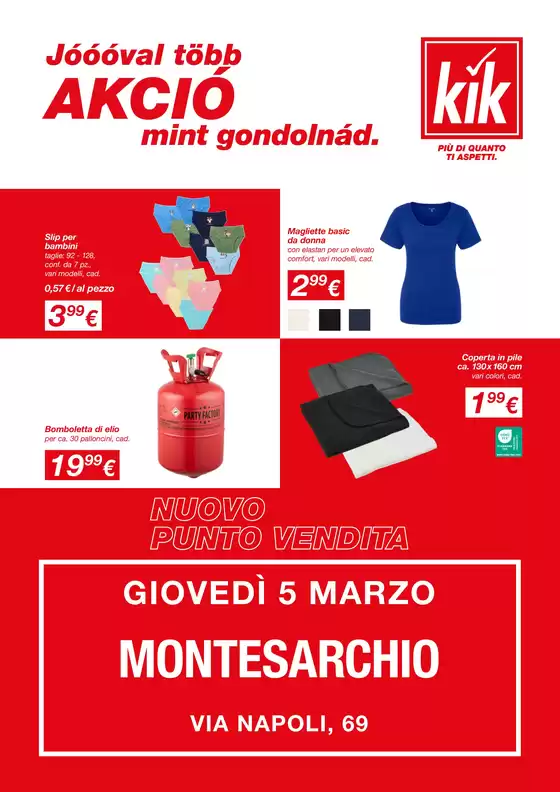 Volantino KiK a Penna San Giovanni | Nuovo punto vendita | 2026-03-02T00:00:00.000Z - 2026-03-04T00:00:00.000Z