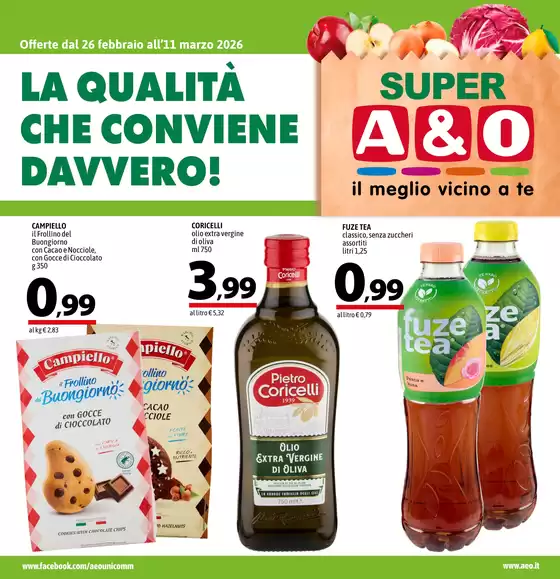 Volantino A&O a Sandrigo | La qualita che conviene davvero | 2026-02-26T00:00:00.000Z - 2026-03-11T00:00:00.000Z
